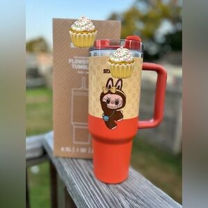 Popular Brand orange and Cream Character Tumbler